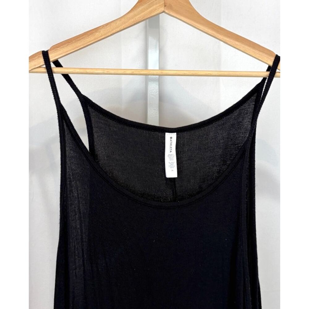 ATHLETA Well Rested Rib Sleep Dress Soft Stretch Modal Black Size 3X Plus - Picture 5 of 8